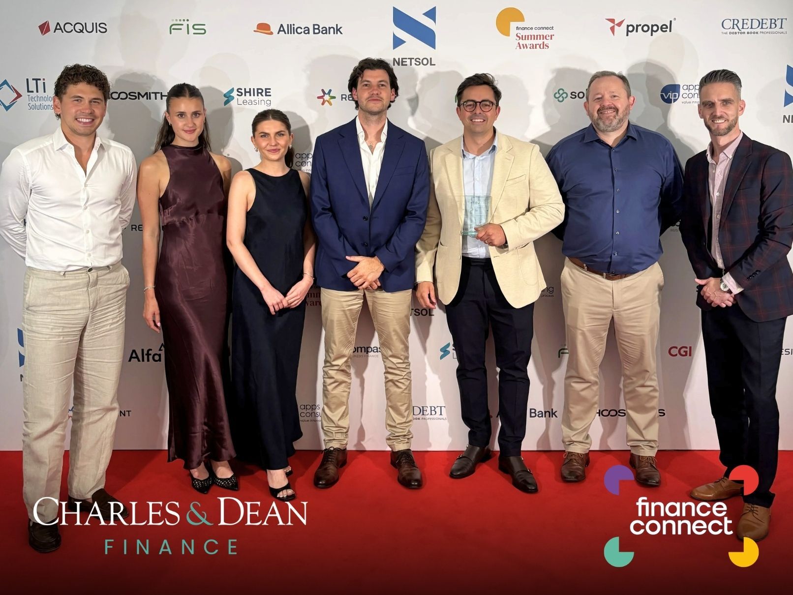 Charles & Dean named Large Asset Broker of the Year at the Finance Connect Summer Awards 2026